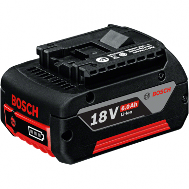 Akumuliatorinis kampinis šlifuoklis Bosch GWS 18V-125 C 6.0Ah Professional (18V 2x6.0Ah)