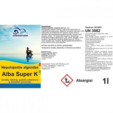 Algicidas nuo dumblių neputojantis Chemoform Alba Super K, 1l