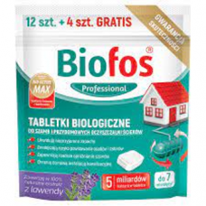 Biofos tabletės 12+4vnt. bio. pr. sausiems ir lauko tualetams 12+4