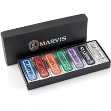 Dantų pastų rinkinys dėžutėje Marvis Black Box Set, 7*25 ml