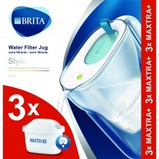 BRITA vandens filtravimo indas STYLE (2,4l) + 3 MAXTRA+