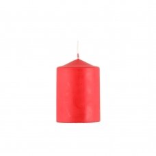 Cilindrinė žvakė Polar Kynttilät, raudona, 7 × 10 cm