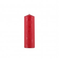 Cilindrinė žvakė Polar Kynttilät, tamsiai raudona, 8 × 25 cm