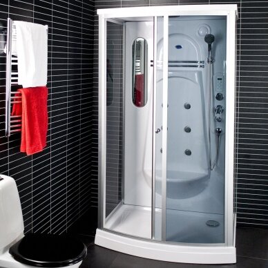Duschy dušo kabina ketursienė su masažu ir LED 1