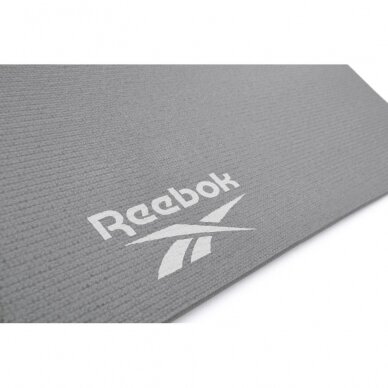 Dvipusis treniruočių kilimėlis Reebok Yoga - pilkas, 4 mm