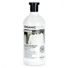 Ekologiškas skalbinių gelis baltiems audiniams Organic People, 1l