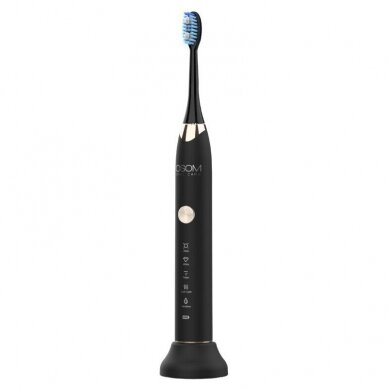 Elektrinis dantų šepetėlis OSOM Oral Care Sonic Toothbrush Black 1