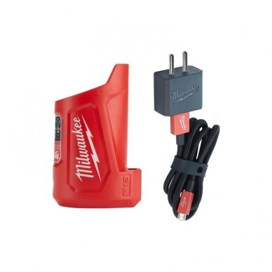 Įkroviklis/USB maitinimo šaltinis  MILWAUKEE M12 TC