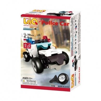 Japoniškas konstruktorius LaQ "Hamacron Constructor Mini Police Car"