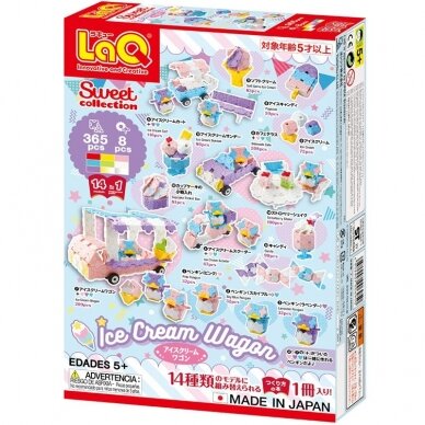 Japoniškas konstruktorius LaQ "Sweet Collection ICE CREAM WAGON"