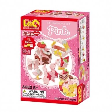 Japoniškas konstruktorius LaQ "Sweet Collection Mini Pink"