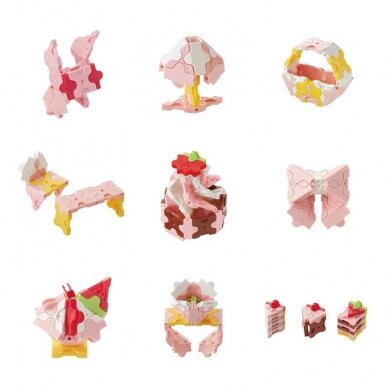 Japoniškas konstruktorius LaQ "Sweet Collection Mini Pink"