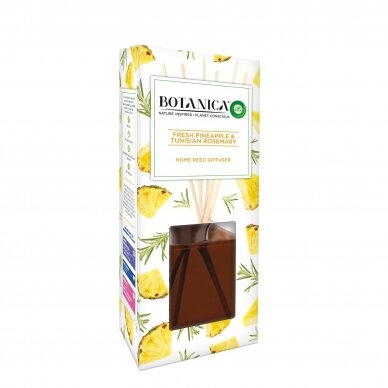 Kvapiosios lazdelės Botanica ananasų ir žolelių rozmarinų aromatas 80 ml