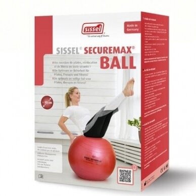 Mankštos kamuolys SISSEL Securemax, 65 cm raudonas
