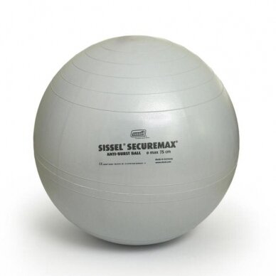 Mankštos kamuolys SISSEL Securemax, 75 cm pilkas