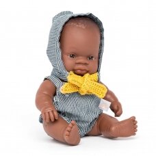 Miniland lėlė berniukas su rūbais (21 cm.)