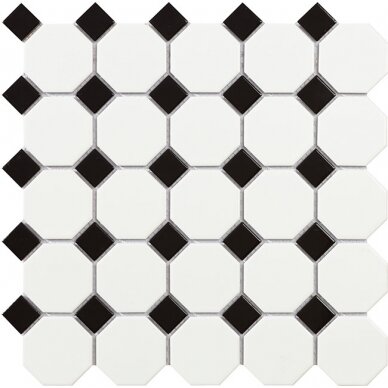 Mozaika Malla Octogon White Matt