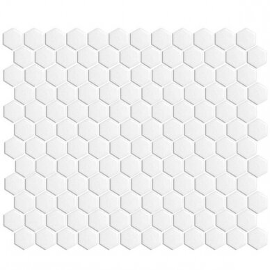 Mozaika Rock Art Hexagono Mini Blanco