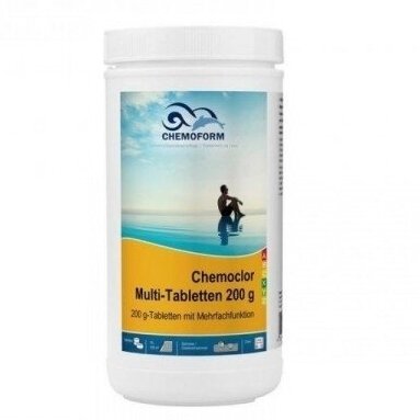 Multi tabletės 200g (chloras,algicidas,flokuliantas) Chemoform, 1kg