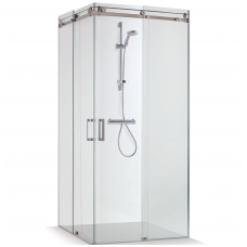 Stiklinių dušo kabinų durų tipai