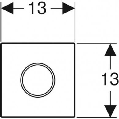 Pisuaro valdymo mygtukas Geberit Type 10 2