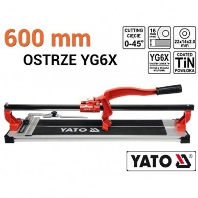 Plytelių pjaustymo staklės Yato 600mm, YT-3707 1