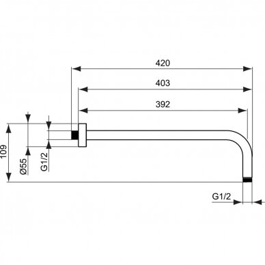 Potinkinės termostatinės sistemos komplektas Ideal Standard Ceratherm 100