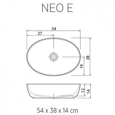 Praustuvas Balteco Neo E 54 cm