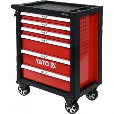 Profesionali įrankių spintelė Yato su 177 įrankiais, 6 stalčiais (YT-55300) 1
