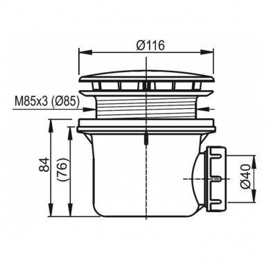 Dušo komplektas: kabina Ravak Pivot PDOP2-100 ir sienelė PPS-100 su padėklu ir sifonu