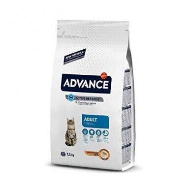 Sausas maistas katėms  Advance Adult (vištiena, ryžiai) 1,5 kg