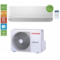 Šilumos siurblys/Oro kondicionierius Toshiba, efektyvus šildymas iki -15°C, su WiFi, Šaldymas 2,5(0,80 - 3,00) kW, Šildymas 3,2(1,00 - 3,90)  kW