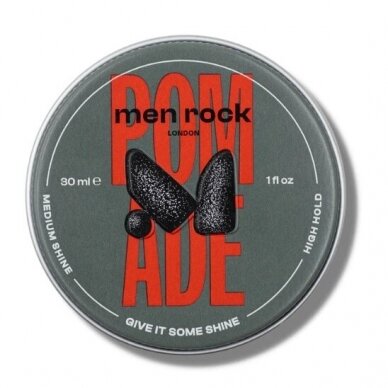 Stiprios fiksacijos vidutinio žvilgesio plaukų pomada Men Rock 30ml