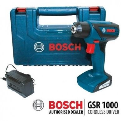 Suktuvas-gręžtuvas Bosch GSR 1000 Professional, 10.8 V