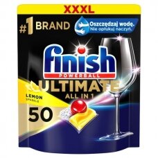 Tabletės indaplovėms FINISH Allin1 Ultimate Lemon, 50 vnt.
