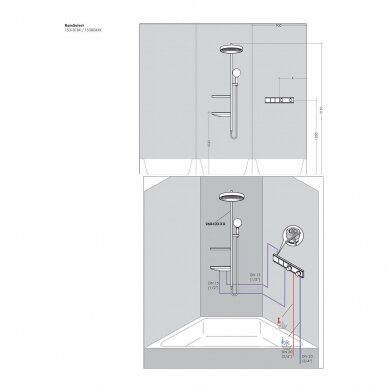 Termostatinis dušo maišytuvo modulis Hansgrohe RainSelect