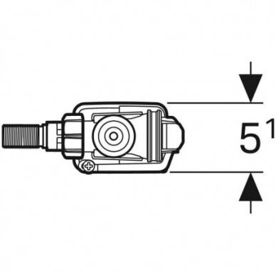 Vandens pripildymo mechanizmas Geberit Type 333 3/8“ 3