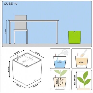 Vazonas Cube LECHUZA 5