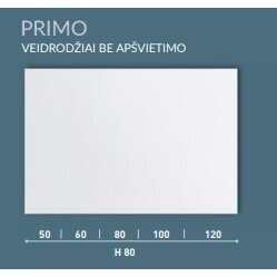 Veidrodis be apšvietimo Kamė Primo  60, 80, 100, 120 cm 3