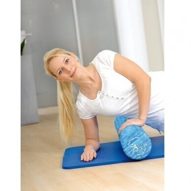 Volas SISSEL® Pilates Roller Pro Soft  90 cm, margai mėlynas