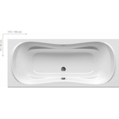 Akrilinė vonia Ravak Campanula II 170, 180 cm 2
