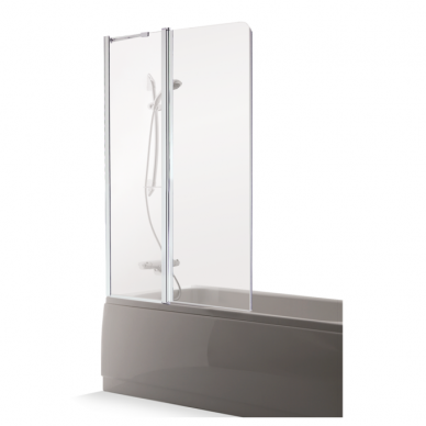 Vonios sienelė Brasta Glass Maja Plius 70, 80, 90, 100 cm su skaidriu stiklu